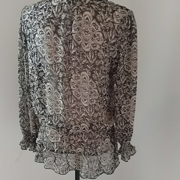 Harlow Zee Beaded Sheer Blouse - Picture 3 of 4
